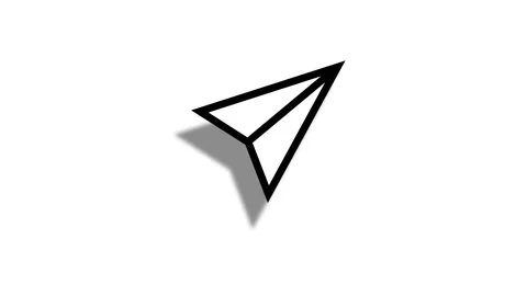 Stylish animation of plane message button 스톡 동영상 230082135