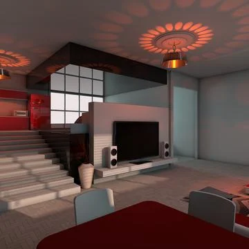 Stylish Apartment 3D Model