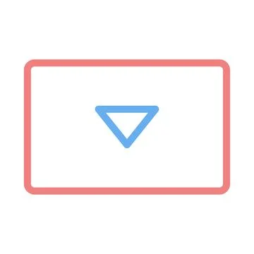 Stylish Arrow Design with Bordered Rectangle 스톡 일러스트