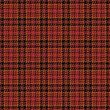 Stylish autumnal houndstooth pattern in warm, earthy tones. Perfect for fall  Stock Illustration