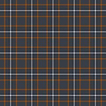 Stylish autumnal plaid pattern in navy, orange, and white.  Perfect for texti Stockillustratie