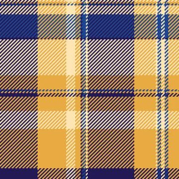 Stylish autumnal plaid pattern in warm gold, navy, and cream.  Perfect for .. 스톡 일러스트