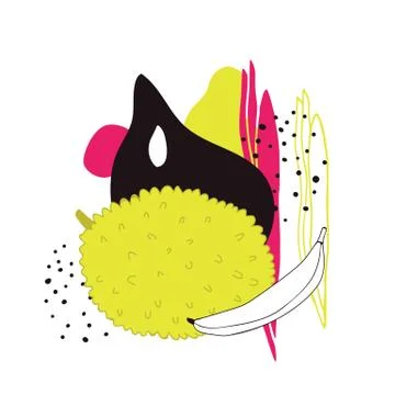 Stylish background with abstract hand drawn design elements polka dots circle Illustrazione stock