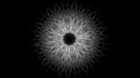 Stylish background of complex abstract mandala - seamless looping (FULL HD) Stockbeeldmateriaal 86800405