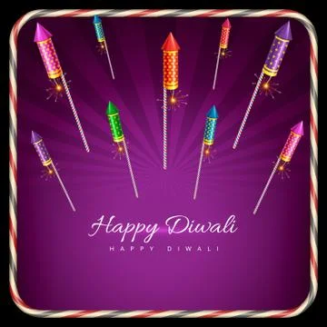 Stylish background of diwali Illustrazione stock