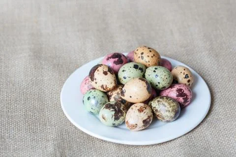 Stylish background with easter eggs. Stock Photos