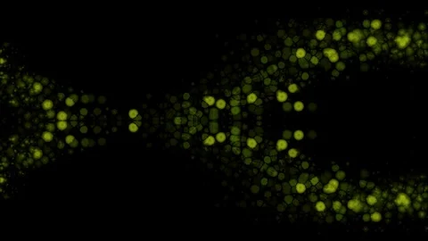 Stylish background of green glowing lights in flowing motion (FULL HD) Video stock 118218685
