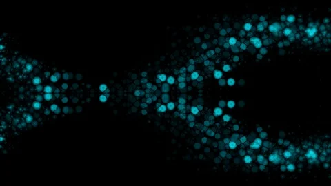 Stylish background of light blue glowing lights in flowing motion (FULL HD) Stockbeeldmateriaal 118218758