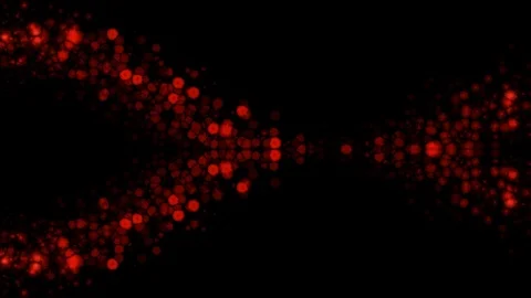 Stylish background of red glowing lights in flowing motion (FULL HD) Stock Footage 118219006