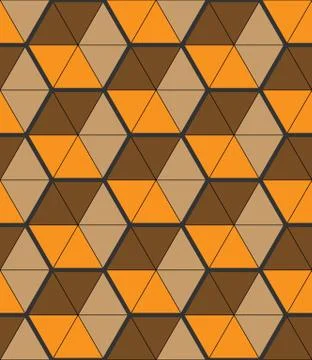 Stylish background with small triangular shapes, hexagonal grid Иллюстрация