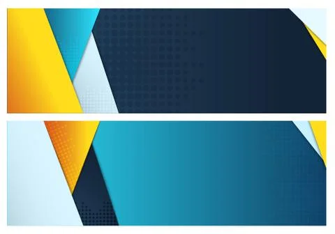 Stylish banner for business Illustrazione stock