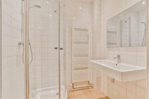 Stylish bathroom design Stock Photos