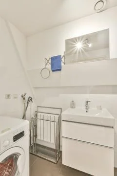 Stylish bathroom design Stock Photos