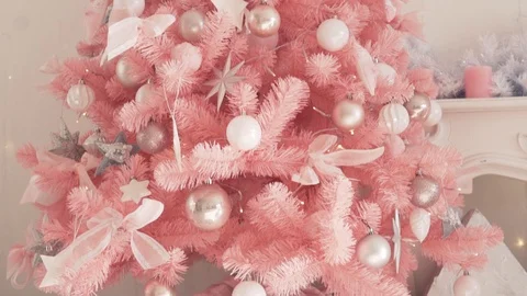 Stylish beautiful Christmas tree. Stock Footage 99459678