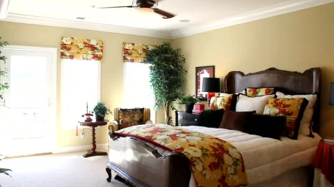 Stylish Bedroom Version 2 Stock Footage