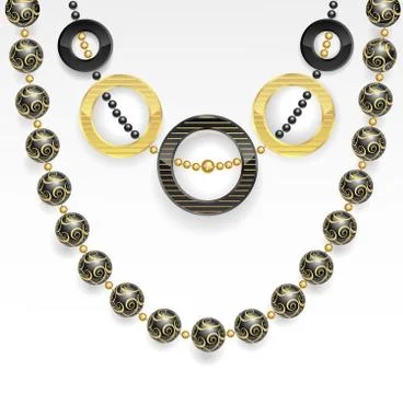 Stylish Bijouterie Stock Illustration