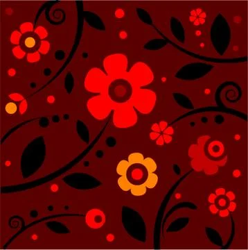 Stylish black and red pattern Stock Illustration