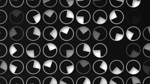 Stylish Black and White Geometric Pattern background Stock Footage 339790804