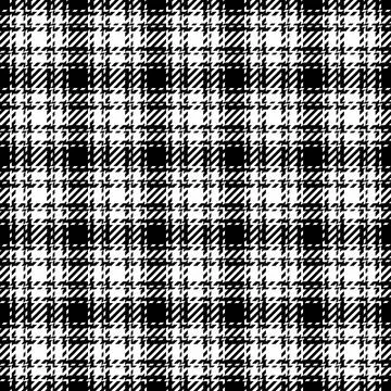 Stylish black and white houndstooth check pattern.  Perfect for textile desig Illustrazione stock