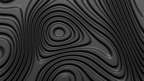 Stylish black colored background with flowing lines. Abstract topographic map Stock Illustration