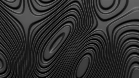 Stylish black colored background with flowing lines. Abstract topographic map Stock Illustration