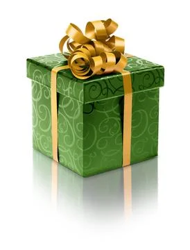 Stylish black present box Stock Photos
