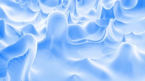 Stylish blue white creative abstract low poly background in 4k. Abstract wavy Stock Footage 138105778