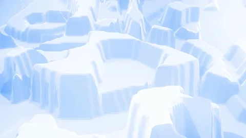 Stylish blue white creative abstract low poly background in 4k. Abstract wavy Stock Footage 141679862