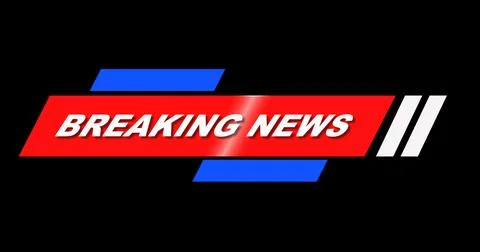 Stylish Breaking News Lower Third. High-quality broadcast studio asset brea.. Stock Illustration