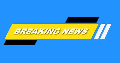 Stylish Breaking News Lower Third. High-quality broadcast studio asset brea.. Stock Illustration