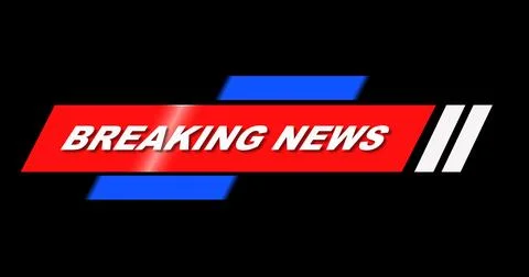 Stylish Breaking News Lower Third. High-quality broadcast studio asset brea.. Stock Illustration
