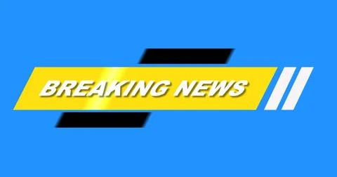 Stylish Breaking News Lower Third. High-quality broadcast studio asset brea.. Stock Illustration