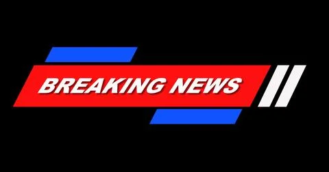 Stylish Breaking News Lower Third. High-quality broadcast studio asset brea.. Stock Illustration