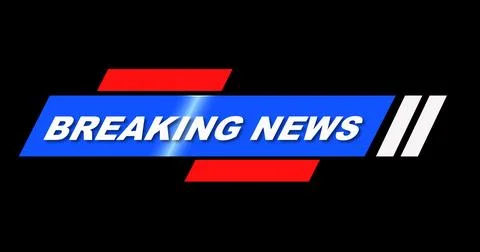 Stylish Breaking News Lower Third. High-quality broadcast studio asset brea.. Stock Illustration