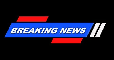 Stylish Breaking News Lower Third. High-quality broadcast studio asset brea.. Stock Illustration