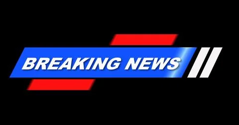 Stylish Breaking News Lower Third. High-quality broadcast studio asset brea.. Stock Illustration