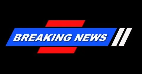 Stylish Breaking News Lower Third. High-quality broadcast studio asset brea.. Stock Illustration