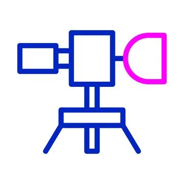 Stylish Broadcast Camera Icon Vector Illustration Stock-Illustration