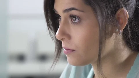 Stylish brunette working in office. Video stock 72590103