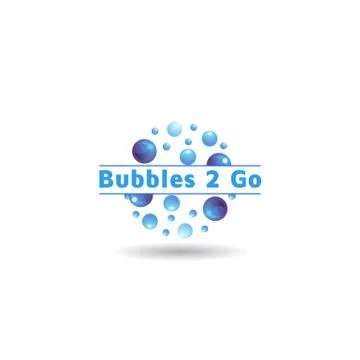 Stylish Bubble Logo Vectors design Stock Illustration