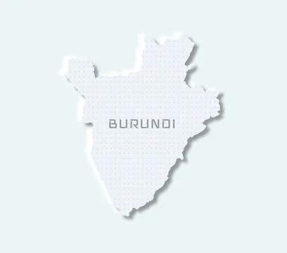 Stylish Burundi map Stock Illustration