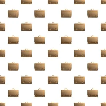 Stylish business briefcase pattern seamless design background Stock Illustration
