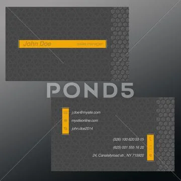 Stylish Business Card Template PSD Template