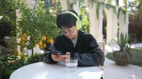Stylish cafe that is hot topic on SNS in Shanghai, China. Many people are taking 스톡 동영상 301720265