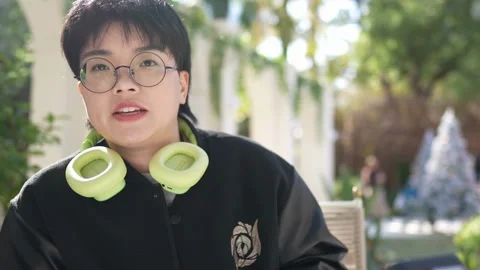 A stylish cafe that is a hot topic on SNS in Shanghai, China. Many people are 스톡 동영상 301739028