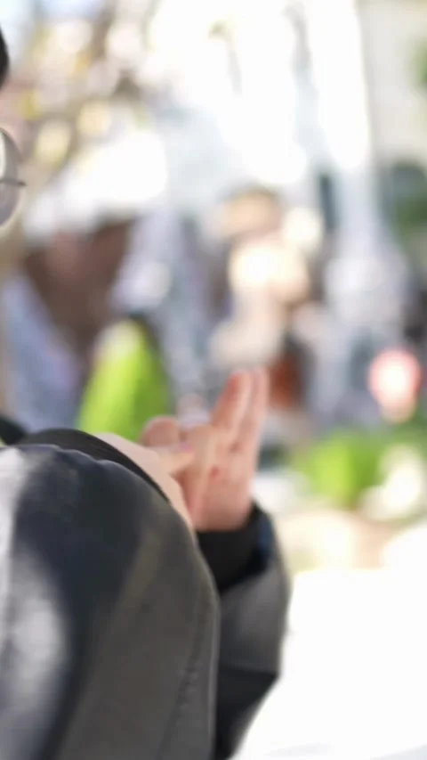 A stylish cafe that is a hot topic on SNS in Shanghai, China. Many people are Video stock 302548828