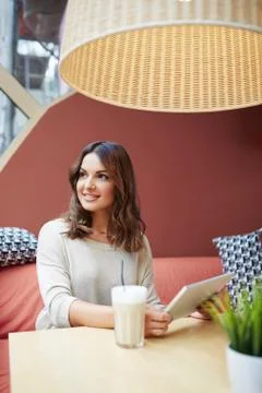 At the stylish cafe Stock Photos