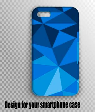 Stylish case for mobile smart phone geometry style Stock Illustration