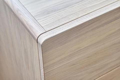 Stylish chest of drawers with bleached solid oak in room Stock Photos