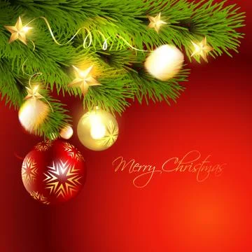 Stylish christmas background Stock Illustration